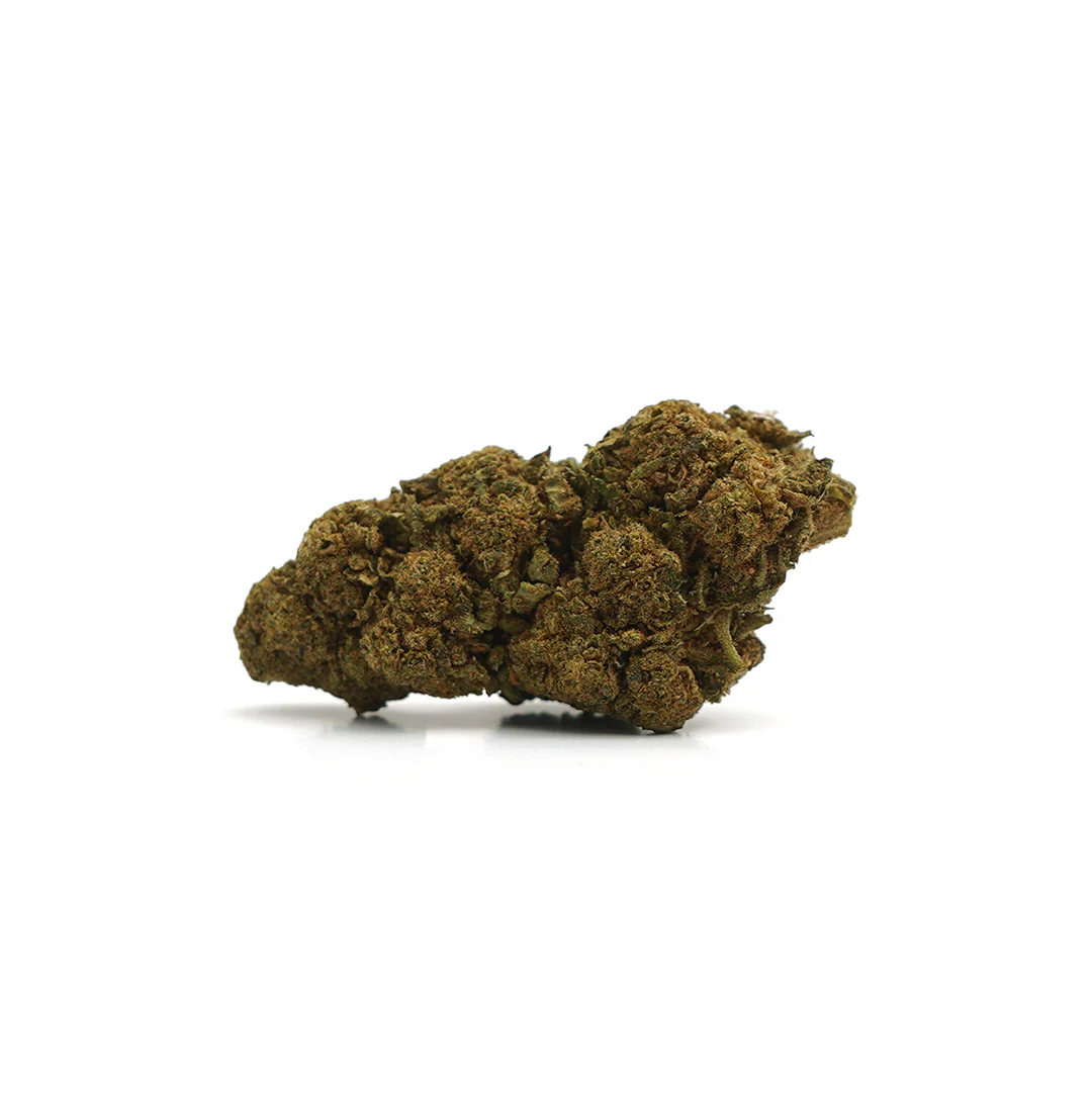 OG Kush CBD de CBDSOL Cogollo de OG Kush CBD de CBDSOL sobre fondo blanco.